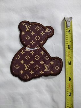 Luxury Brown & Tan Monogram Teddy Patch